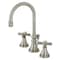Kingston Brass KS2988ZX Millennium Widespread Bathroom Faucet W/ Brass Pop-Up, Nickel KS2988ZX - alternate 1